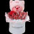 琉滋草莓花束包装纸diy材料玩偶海狸loopy抱抱桶手工花艺包装材料包送 草莓熊篮子款（材料包）