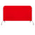广告布罩弹力布铁马栅栏围栏布套 牛津布定制logo内容1米1.2米1.5米2米宽护栏保护套 大红色定制专拍【弹力布或牛津布】