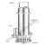 不锈钢污水泵220V小型WQ潜水排污泵带浮球高扬程耐腐蚀潜污泵 WQ8-8-0.55S