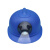 带灯的安全帽矿工帽国标工地带灯照明头盔LED充电防汛头盔带灯光 美心龙LA-08USB蓝色+充电数据线