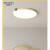 纽思维尔光谱奶油风卧室灯法式小奶豆护眼儿童房灯具简约超薄书房吸顶灯 奶油色红球-40cm-三色变光