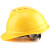 吉象 安全帽 V2 新国标V型透气ABS 防砸建筑工程工地加厚电力施工抗冲击 黄色