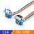 汇君（HUIJUN）DB9串口线延长线 RS-232数据线母对母 彩排线 公对公 COM口转接线 公对母 1.5米