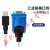 ZTEK力特工业级USB转rs232串口线db9针COM口公头PL2303/ 蓝色 08m