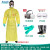 微护佳3000反穿围裙防化服实验室防化学品耐酸碱硫酸透气防护围裙 综合型气体防护套装 (备注鞋码) XL