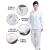 食品厂工作服套装长袖生产车间白色劳保服加工烘焙行业面点定制 白色夏季薄款套装配（M001）帽 S