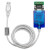 UT-890A USB转485/422串口线工业级转换器FT2329针双芯通讯线 UT 890J/3米 FTDI-FT232+美国S