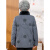 尚然乐（SHANGRANLE）羽绒服60-70岁阿婆女冬装短款衣服胖奶 灰色 L[建议80100斤]