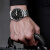DOM手表男洛力克系列自动机械男手表双历防水男腕手表节日礼物送男友 黑面钢带