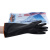 北塔乳胶手套加长加厚耐酸碱黑色工业防化劳保手套耐磨防 北塔55厘米5双价格