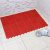 洁力（CLEAN POWER）防滑PVC镂空塑料地垫卫生间垫 红色 100CM*125CM