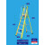 装修玻璃纤维登高工程折叠铝合金扶手围栏电工绝缘阁楼平台梯 GAE-06玻璃纤维平台梯（含网，轮，踢脚板）