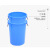 质然 全新料加厚大水桶 带铁柄塑料圆桶 户外储水塑料桶 工业环卫物业大桶 不带盖白色60L铁柄桶（440*355*530mm）