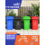 大号户外垃圾桶塑料环卫挂车分类商用30L50L100L120L240L升加厚 120升加厚带盖带轮