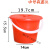 调油漆桶 塑料桶 小红桶 小号红【有盖】2L