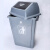 好购翻盖垃圾桶室外公共环卫带盖摇盖塑料垃圾箱户外办公室大号 58升专用垃圾袋(50个)