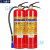 工马手提式灭火器店用家用商铺工厂车用4公斤干粉1/2/3/5/8kg消防器材 2个3KG灭火器+1个箱子(带检查卡)