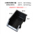 冠宇 黑色静电斜口塑料元件盒（起批10个 )-A2组合式斜口盒180*120*80mm