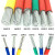 番禺五羊 国标铝线BLVV电缆双胶双皮铝芯电线 35平方100米红色