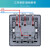 （SIEMENS）插座面板 16A墙面开关强电面板 睿致系列极光灰 三开单控