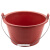 金诗洛 泥工瓦工小灰桶 15.5cm常规款红色带手提 建筑工地用牛筋桶泥灰塑料桶 加厚水泥桶 KT-223