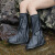莱文格（LEVENGER）防雨鞋套高筒鞋套PVC加厚防滑鞋套骑行户外防护防水鞋套 厂家批发 819A高筒海洋蓝 XL(41-42)