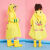 伏加瑞幼儿园防护大童小孩雨披小学生防水雨衣男女童宝宝大帽檐儿童雨衣 粉色纯色版雨衣（衣长92cm） 均码