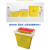利器盒一次性锐器盒圆形废物用垃圾桶黄色方形收纳垃圾桶 圆形5L 1箱(100个)