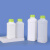 铸固 加厚塑料方瓶 样品瓶化工试剂瓶 存储分装包装瓶  1000ML半透明（含绿盖铝箔垫） 