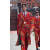 靠森（Kaooseen）李美越同款西装东北大花征服世界修身西装炸街喜庆西装外套男风衣 红色单件10天内发货 S100斤