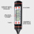 定制适用探针插入式温度计油温计奶温水温计厨房烘焙电子数显温度表带探头 探针15厘米