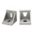 法特一号工业直角角码2020/3030/4040铝型材配件压铸铝锌合金转向角码黑色 3030铝合金角码 (5个)