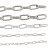 304不锈钢链条无缝铁链条长环短环晾衣链铁锁链起重链铁链子 长环3mm3米