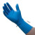卫生加厚一次性丁晴加长橡胶乳胶劳保防油耐油耐酸碱机械手套 恒莎12寸蓝色加长加厚手套20只 M