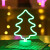 LED柔性霓虹灯天使独角兽轻奢灯圣诞节火烈鸟椰树爱心装饰灯网红 仙人掌