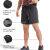 跑步短裤男夏空气裤速干透气专业运动马拉松腰包裤 经典黑:7英寸 180/92/XL