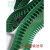 输送带PVC流水线工业平皮带裙边挡板传送带防滑爬坡带上料环形带 绿色平面