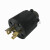 AMERICAN DENKI电机工业插头4322R-L15美标插头连接器30A250V 黑色引挂形插座 4324R-L15
