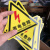 有电危险警示贴当心机械伤人夹手高温注意安全标识牌当心触电标志 有电危险一份多张 3x3cm