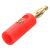 RUISHIFB 镀金4mm香蕉插头固定免焊仪器仪表插头红色 1个价格100个起订