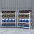 浦丰 201不锈钢仓储货架厨房冷库储物架商用多层重型置物架300KG150*50*200cm PFHJ51