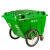塑料环卫垃圾车 大型垃圾桶小区物业学校手推保洁清运车环卫车 灰色无盖