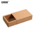 安赛瑞 透明抽屉纸盒 牛皮纸茶叶手工包装礼盒23×15×5cm 牛皮纸  2B00498