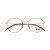 李维斯（Levi's）眼镜框 全框近视眼镜架黑金色潮流时尚金属近视眼镜架男女士款 眼镜架 LS105330ZC C01 50mm