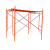 广告装修门型脚手架 加厚龙门架建筑工地移动架子龙门架 红色大架1.93米整套带1板