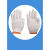 劳保手套耐脏棉线手套工人工作工地手套针织手套户外作业通用手套 家用装/白色500克灯芯棉10双 均码