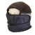棉安全帽内衬冬季工地施工防寒保暖皮头套冻内胆帽套通用套环卫用 拉链款+四孔
