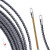 穿线器电工专用引线器神器拉线拽线串线绳弹簧暗线穿管器 耐磨灰25米单弹簧扁头 5mm线