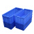 加厚塑料物流箱储物箱长方形加长款周转箱收纳箱整理箱中转箱胶箱 灰色49号箱+小箱03号箱一个