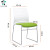 简约可拼接培训桌自由组合长形会议桌扇形学习桌可移动折叠办公桌 椅子绿色